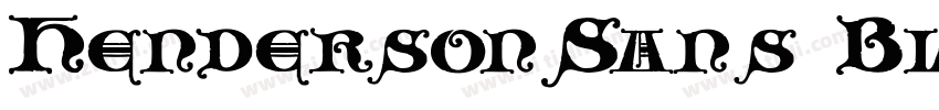 HendersonSans Black字体转换